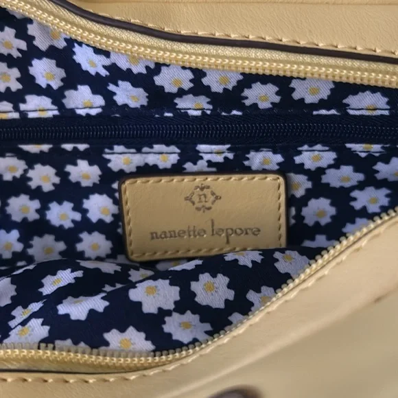 Nanette Lepore Yellow Crossbody Bag with Ruched Design - Picture 2 of 8